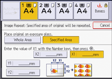 Operation panel screen illustration