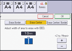 Operation panel screen illustration