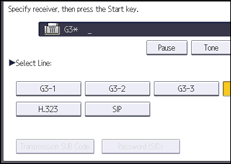 Operation panel screen illustration