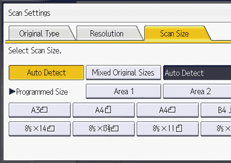 Operation panel screen illustration
