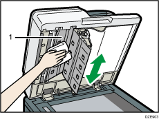 One-pass duplex scanning ADF illustration numbered callout illustration