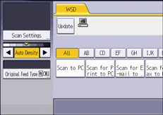 Operation panel screen illustration