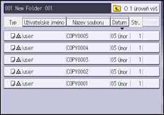 Ilustrace displeje ovládacího panelu