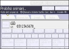 Ilustrace displeje ovládacího panelu