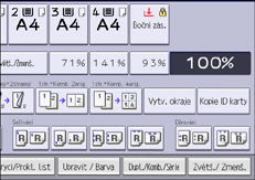 Ilustrace displeje ovládacího panelu