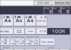 Ilustrace displeje ovládacího panelu