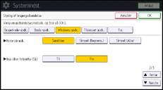 Operation panel screen illustration