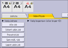 Operation panel screen illustration