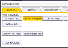 Operation panel screen illustration