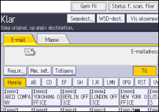 Operation panel screen illustration