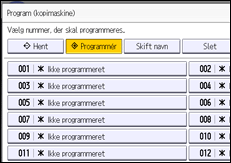 Operation panel screen illustration