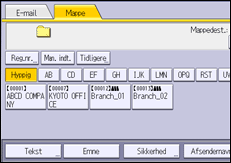 Operation panel screen illustration