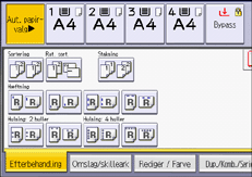 Operation panel screen illustration