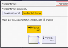 Abbildung Bedienfeld-Display