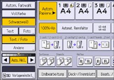 Abbildung Bedienfeld-Display