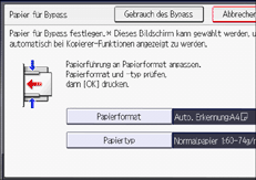 Abbildung Bedienfeld-Display