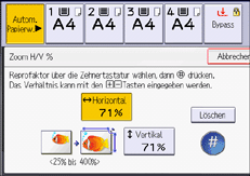 Abbildung Bedienfeld-Display