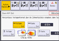 Abbildung Bedienfeld-Display