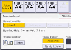 Abbildung Bedienfeld-Display