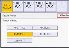 Abbildung Bedienfeld-Display
