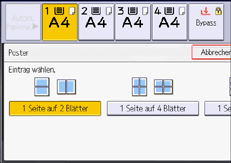 Abbildung Bedienfeld-Display