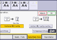 Abbildung Bedienfeld-Display