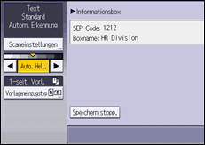 Abbildung Bedienfeld-Display