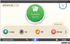 Abbildung Bedienfeld-Display