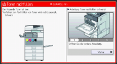 Abbildung Bedienfeld-Display