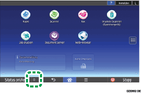 Abbildung Bedienfeld-Display