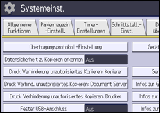 Abbildung Bedienfeld-Display