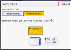Ilustración de la pantalla del panel de mandos