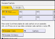 Ilustración de la pantalla del panel de mandos