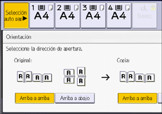 Ilustración de la pantalla del panel de mandos
