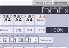 Ilustración de la pantalla del panel de mandos