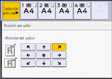 Ilustración de la pantalla del panel de mandos