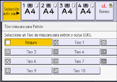Ilustración de la pantalla del panel de mandos