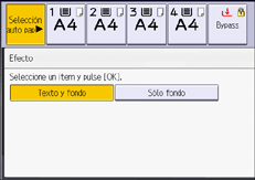 Ilustración de la pantalla del panel de mandos