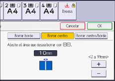 Ilustración de la pantalla del panel de mandos