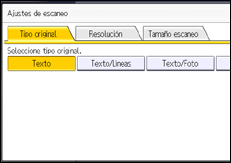 Ilustración de la pantalla del panel de mandos
