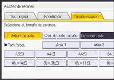 Ilustración de la pantalla del panel de mandos