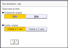 Ilustración de la pantalla del panel de mandos