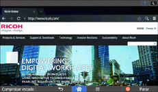 Ilustración de la pantalla del panel de mandos