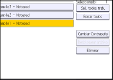 Ilustración de la pantalla del panel de mandos