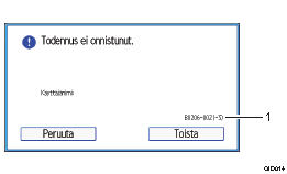 Käyttöpaneelin numeroitu näyttö