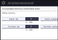 Käyttöpaneelin näyttö