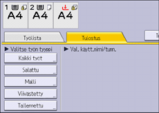 Käyttöpaneelin näyttö