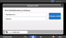 Käyttöpaneelin näyttö