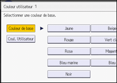 Illustration de l'écran du panneau de commande
