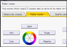 Illustration de l'écran du panneau de commande
